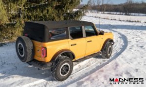 Ford Bronco Running Boards - 4 Door - Roan - Textured Black - N Fab Ford Bronco Running Boards - 4 Door - Roan - Textured Black - N Fab